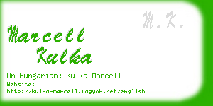 marcell kulka business card